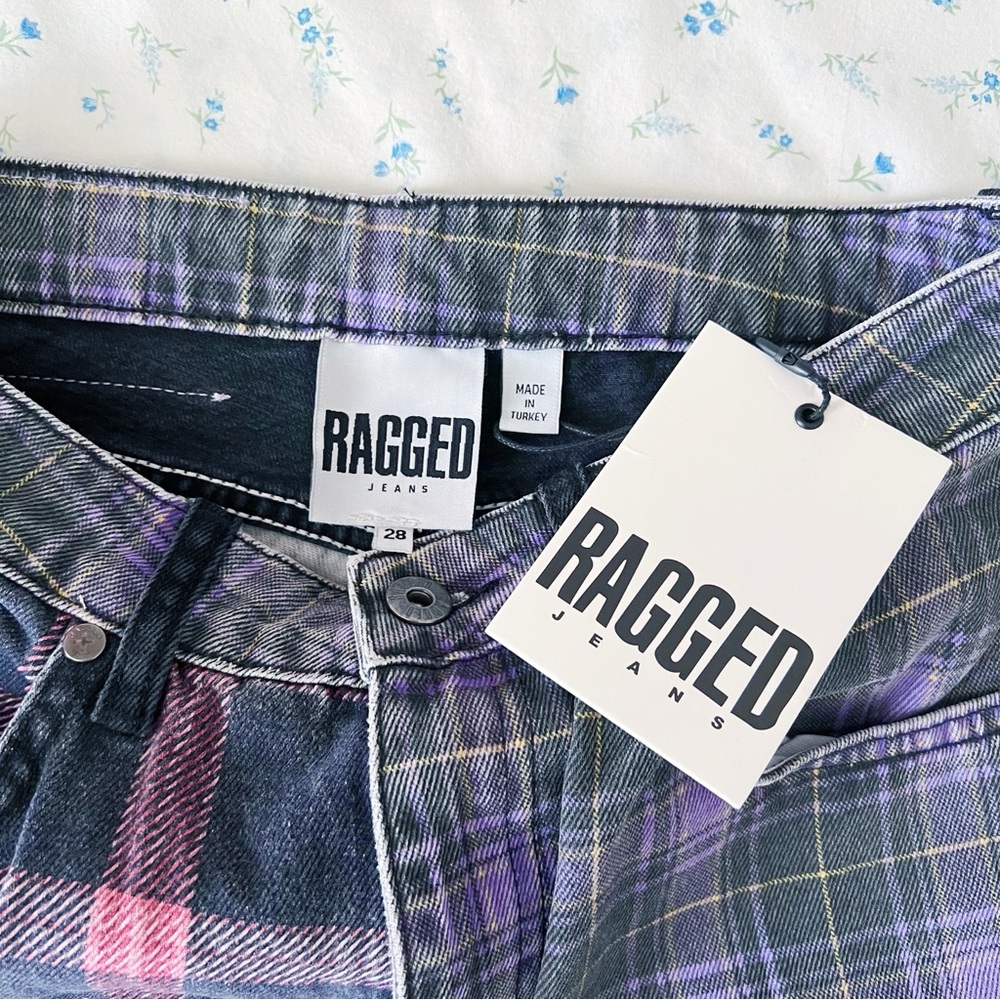 The Ragged Priest Jekyl Mix Check Dad Jeans - Picture 7 of 10